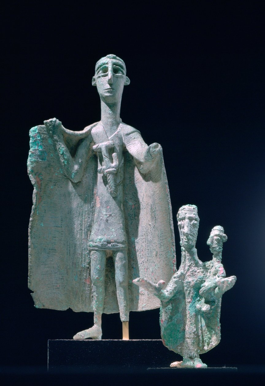 Mor- og barnvedtekter i bronse, Nuragici-kultur, Siniscola, Sardinia, 9.-6. århundre f.Kr. av Unbekannt
