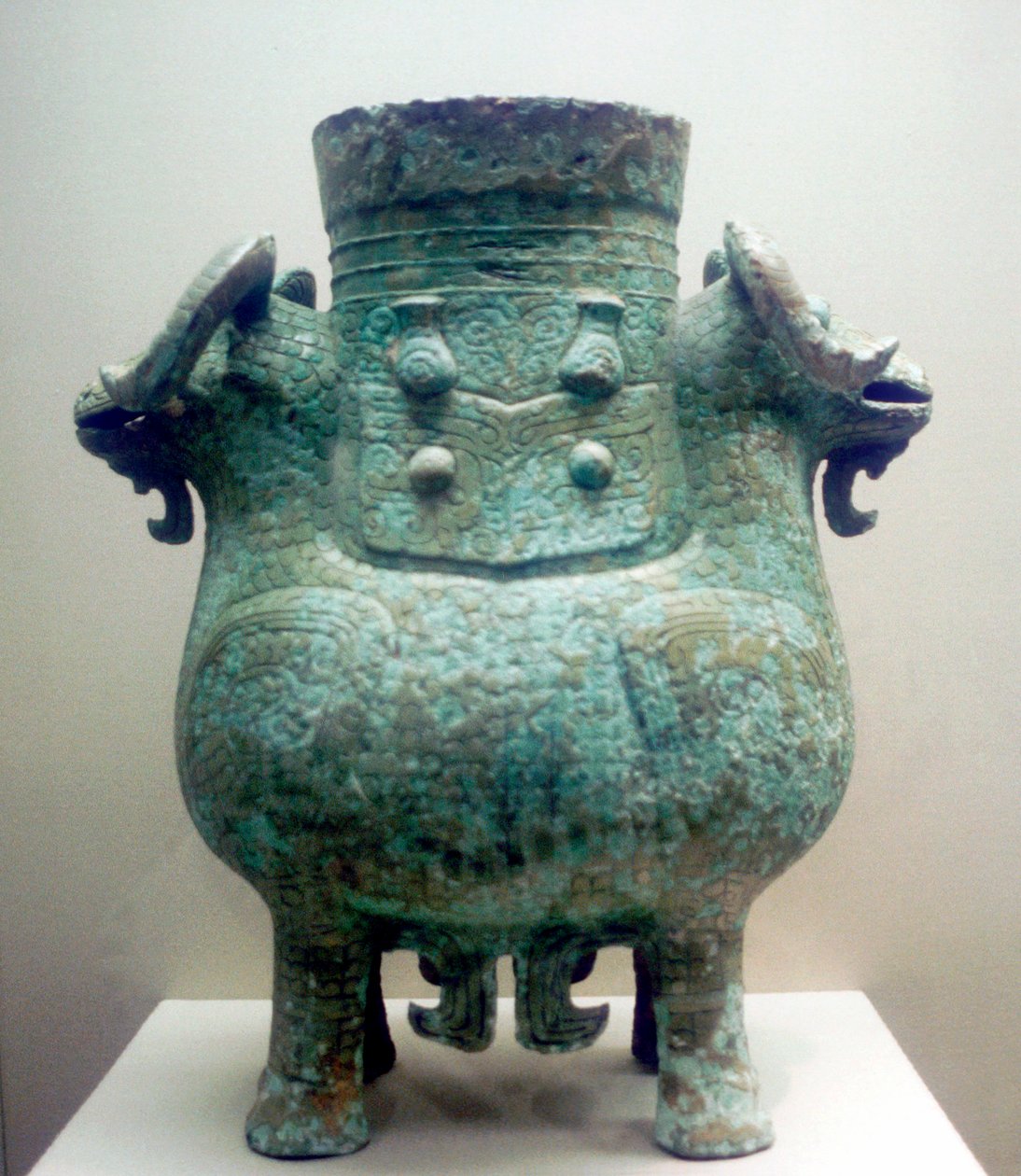 Rituelle kar av bronse, Shang-dynastiet, Kina, 1100-tallet f.Kr av Unbekannt