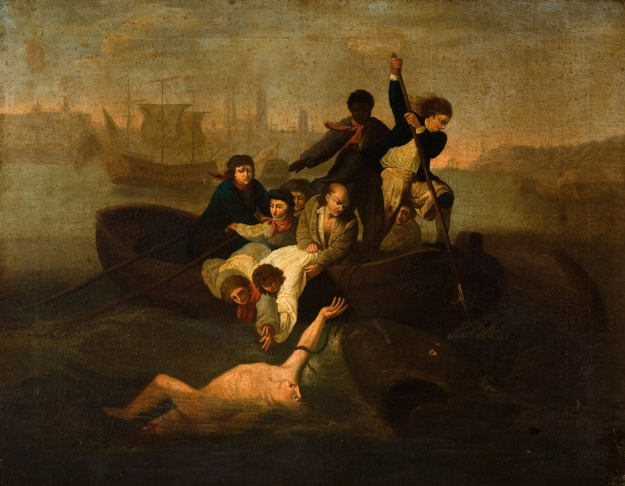 Brook Watson and the Shark, 1800-1900. av Unbekannt