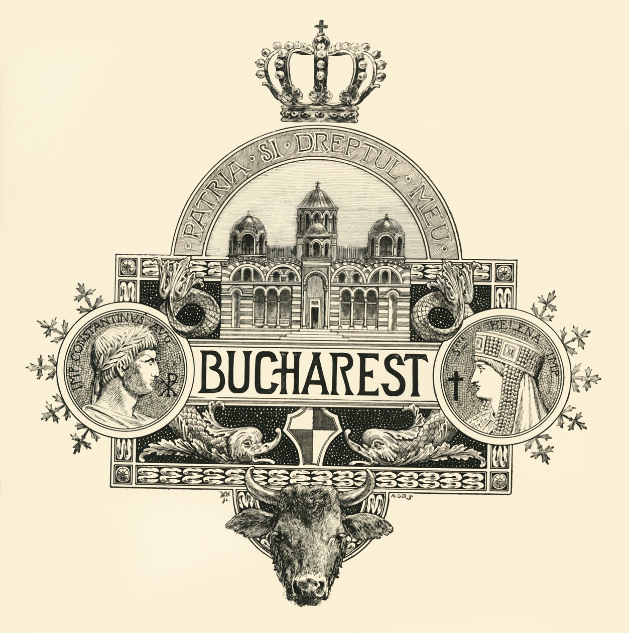 Bucuresti, slutten av 1800-tallet - begynnelsen av 1900-tallet. av Unbekannt