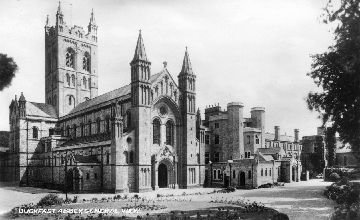 Buckfast Abbey, Buckfastleigh, Devon, tidlig på 1900-tallet av Unbekannt
