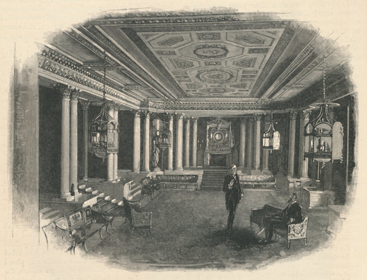 Buckingham Palace: The Marble Hall, 1886 av Unbekannt
