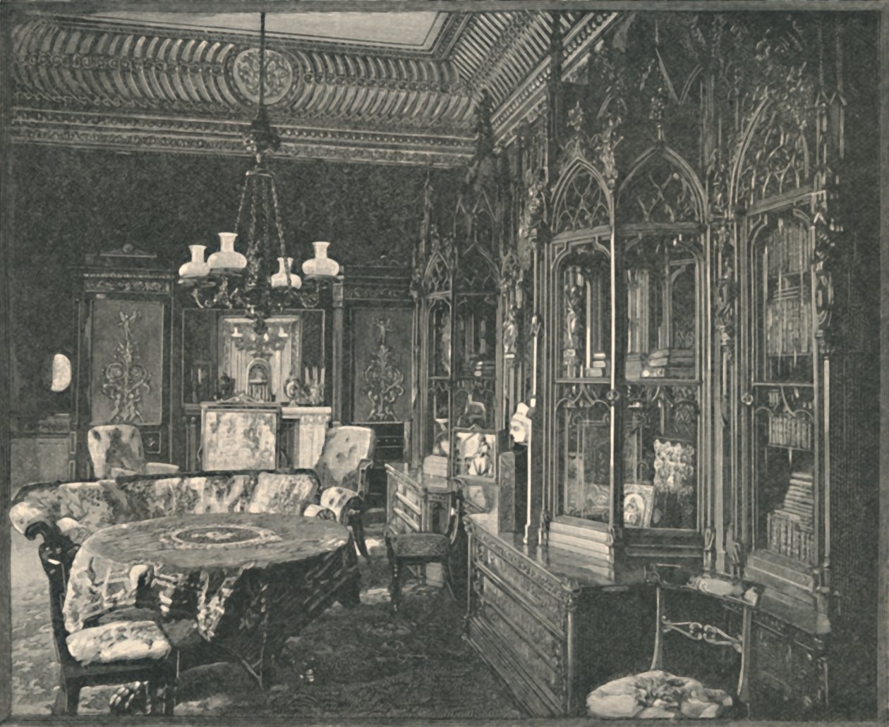Buckingham Palace: The Prince Consorts Music-Room, 1886 av Unbekannt