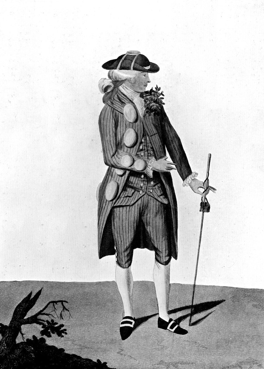 Spenner og knapper: Jeg er tingen, dem-me, 1777 av Unbekannt