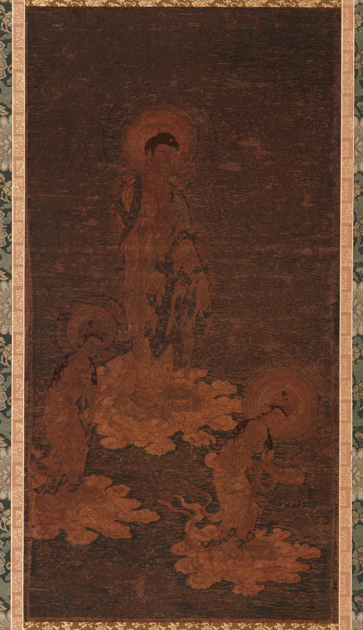 Buddha Amidas innbydende nedstigning, Kamakura-perioden, 1300-tallet. av Unbekannt