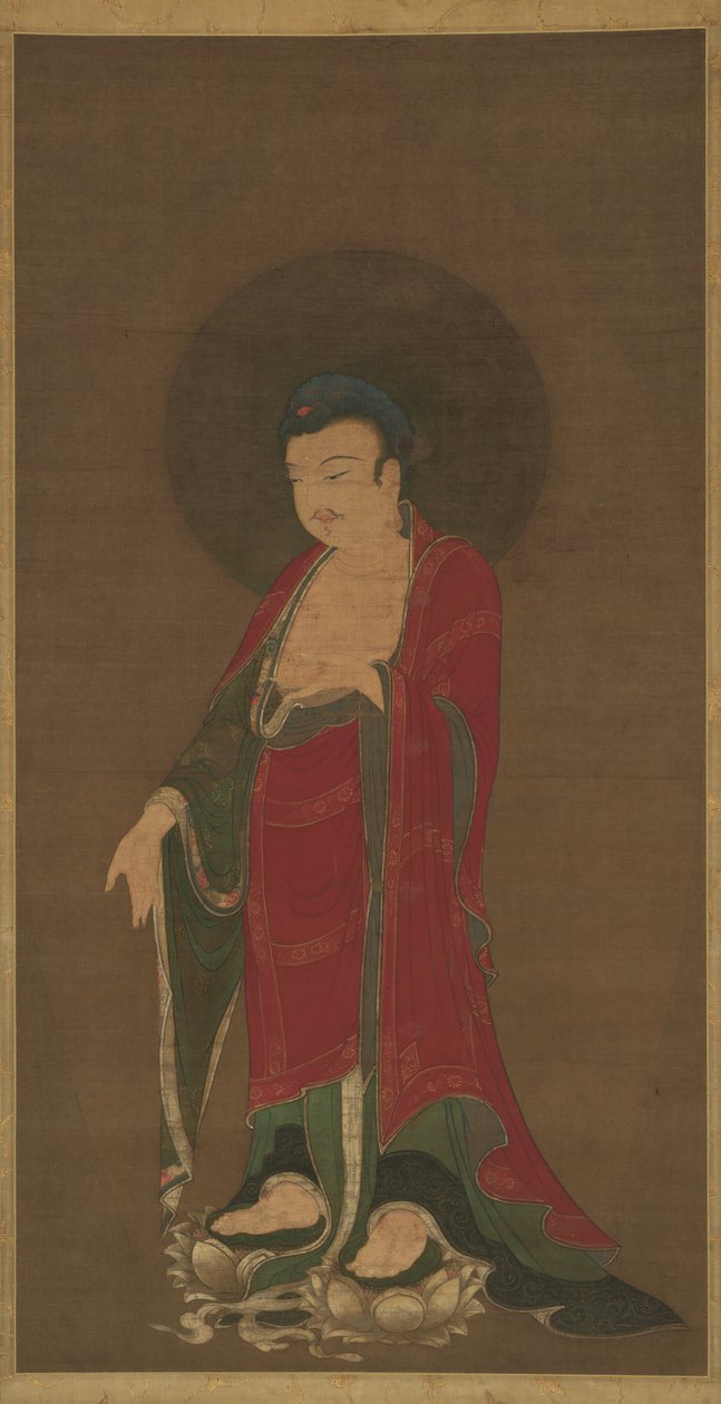 Buddha Amitabha som stiger ned fra sitt rene land, sent på 1200-tallet. av Unbekannt