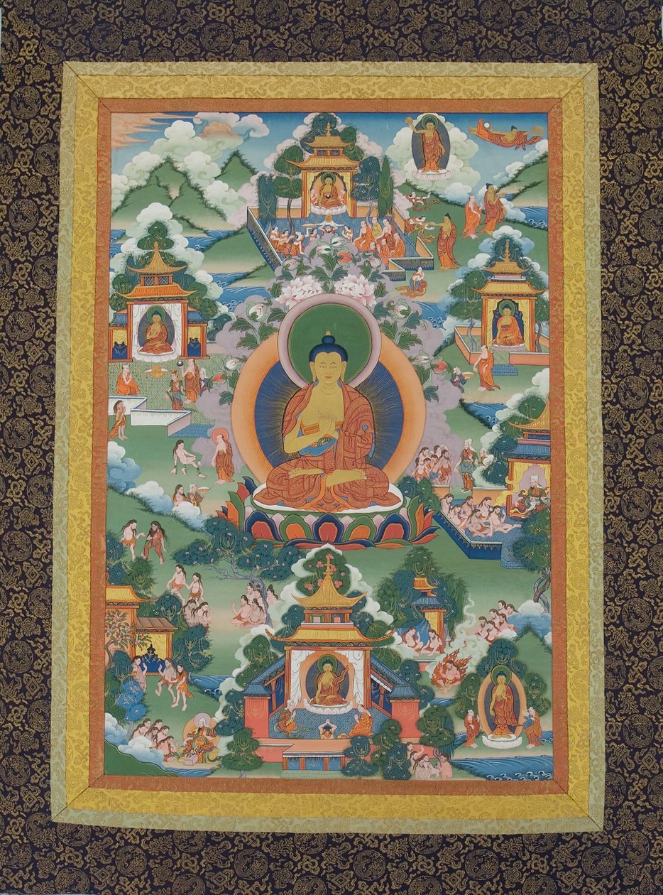 Buddha sitter på en Lotus-sokkel, 1800-tallet. av Unbekannt