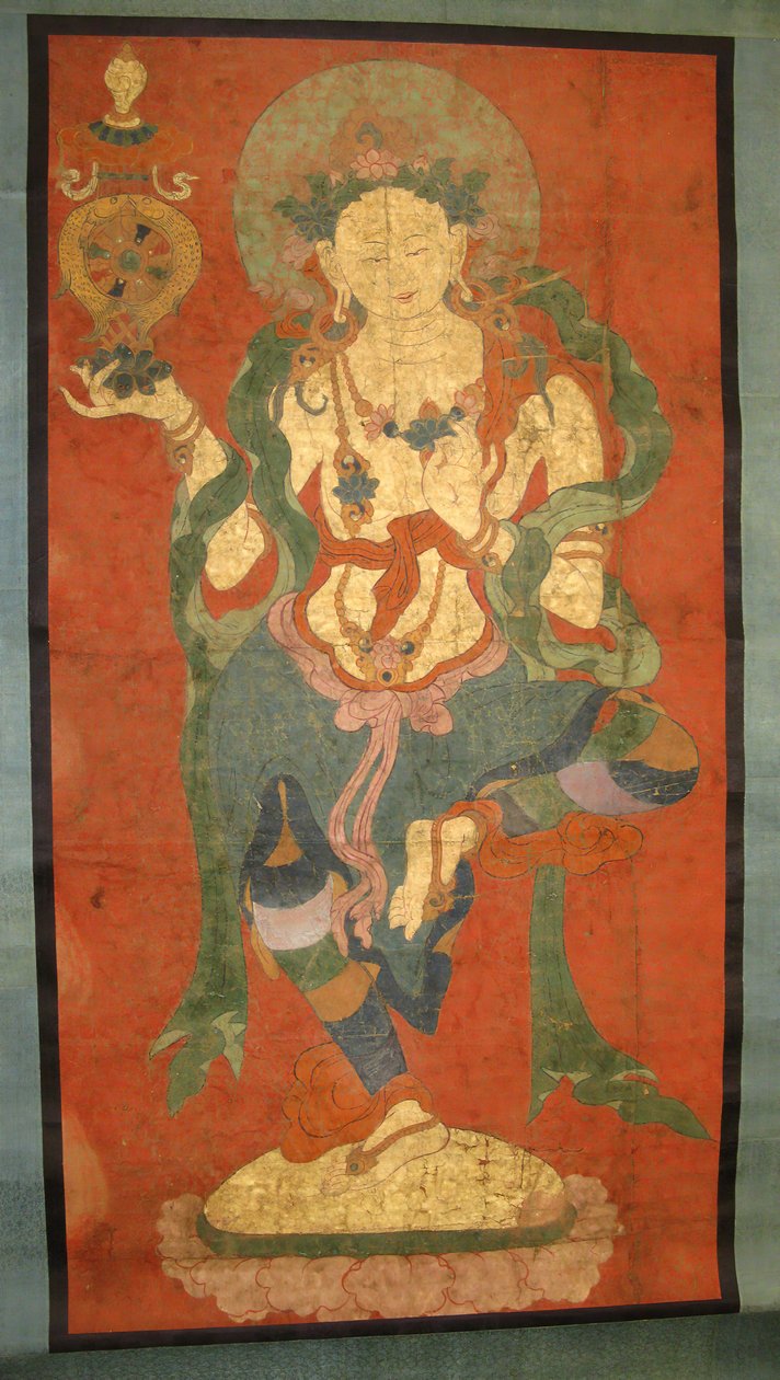Buddhist Attendant, Possibly a Dakini, sent på 1700-tallet. av Unbekannt