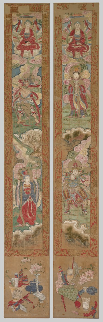 Buddhistpanel, 1300-tallet. av Unbekannt