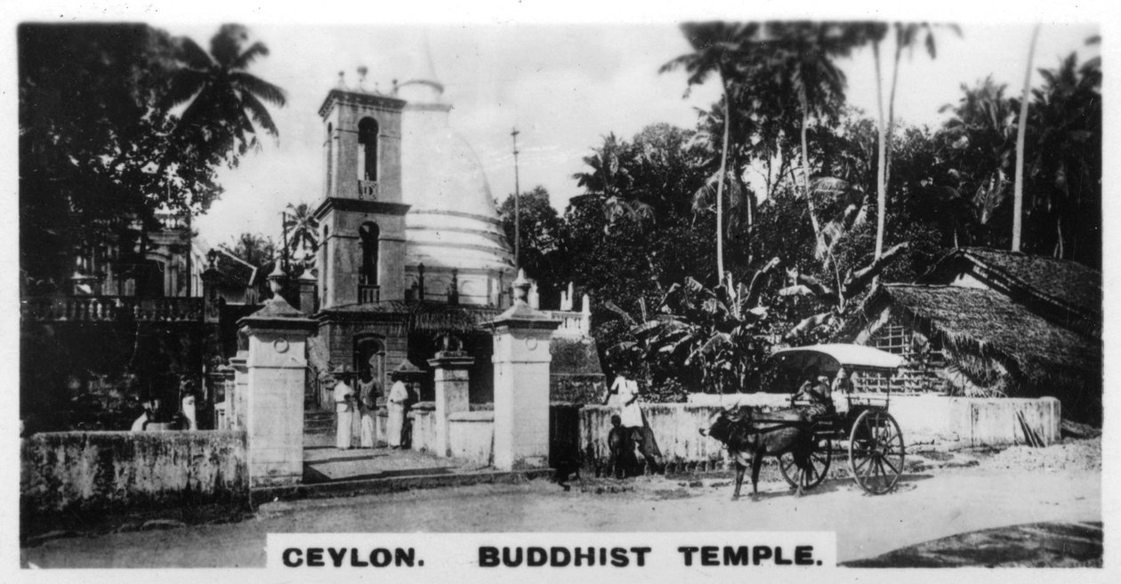 Buddhisttempel, Ceylon, c1925 av Unbekannt