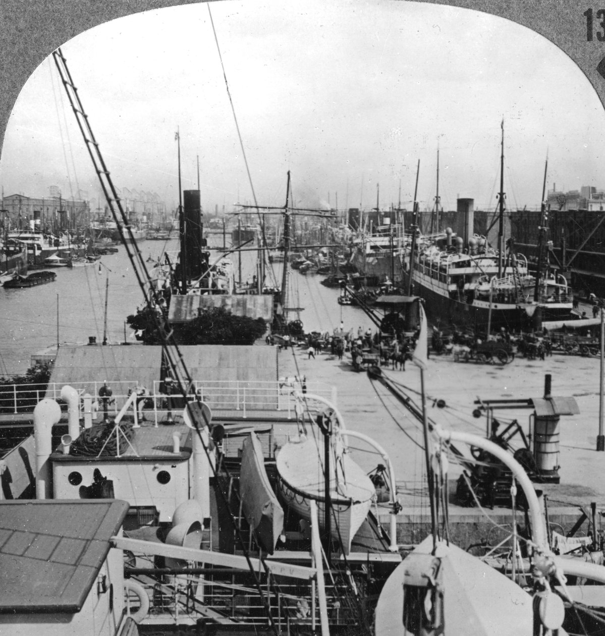 Buenos Aires dokker, Argentina, ca 1900-tallet av Unbekannt
