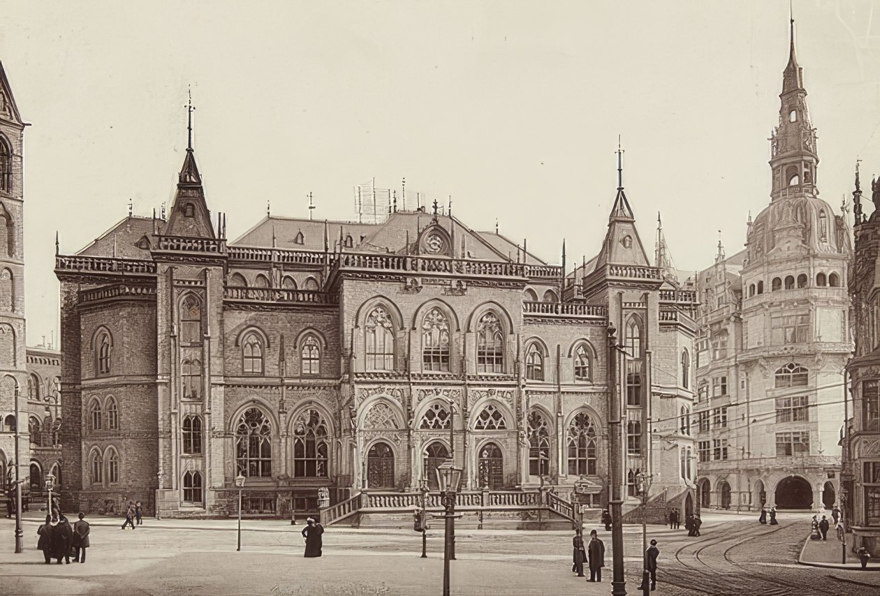 Børsbygg i Bremen. Rundt 1900 av Unbekannt
