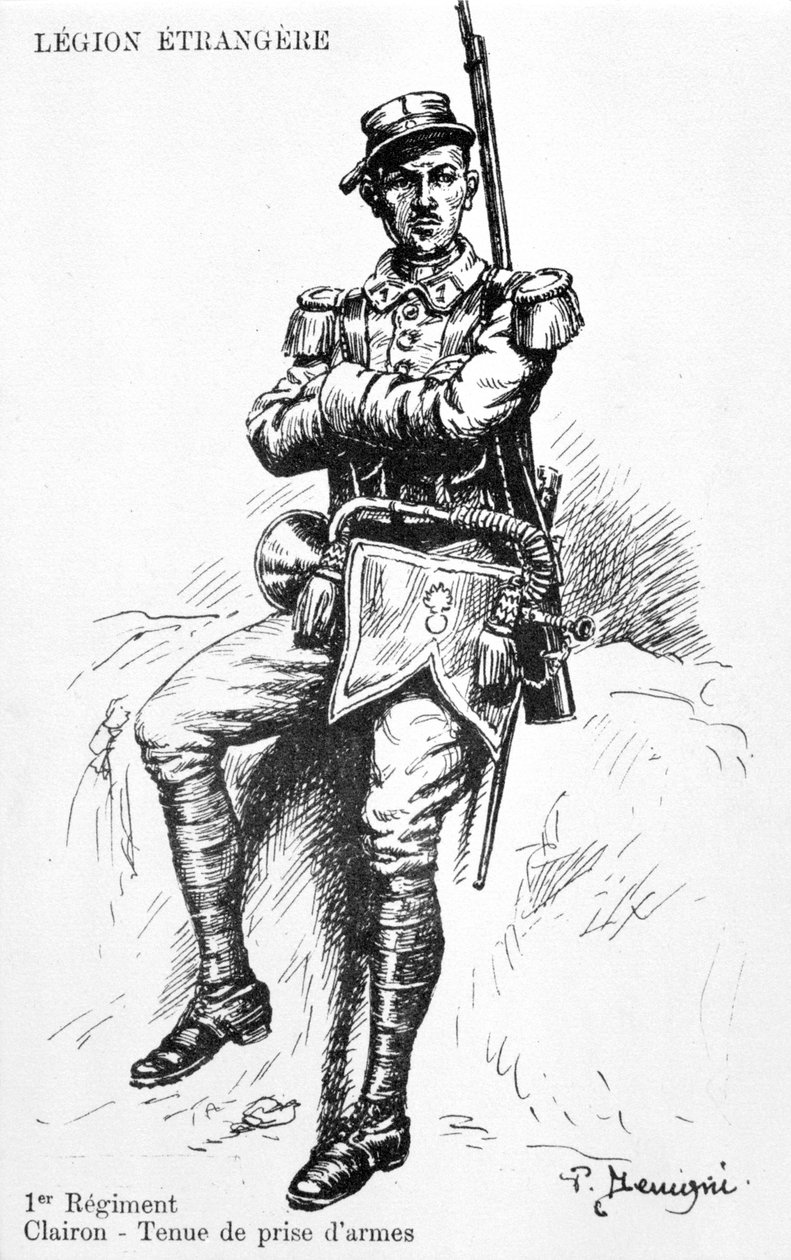 Bugler, 1. regiment av den franske fremmedlegionen, 1900-tallet av Unbekannt