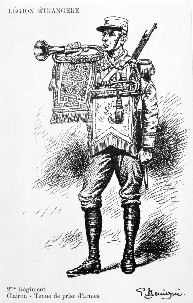 Bugler, 2. regiment av den franske fremmedlegionen, 1900-tallet av Unbekannt