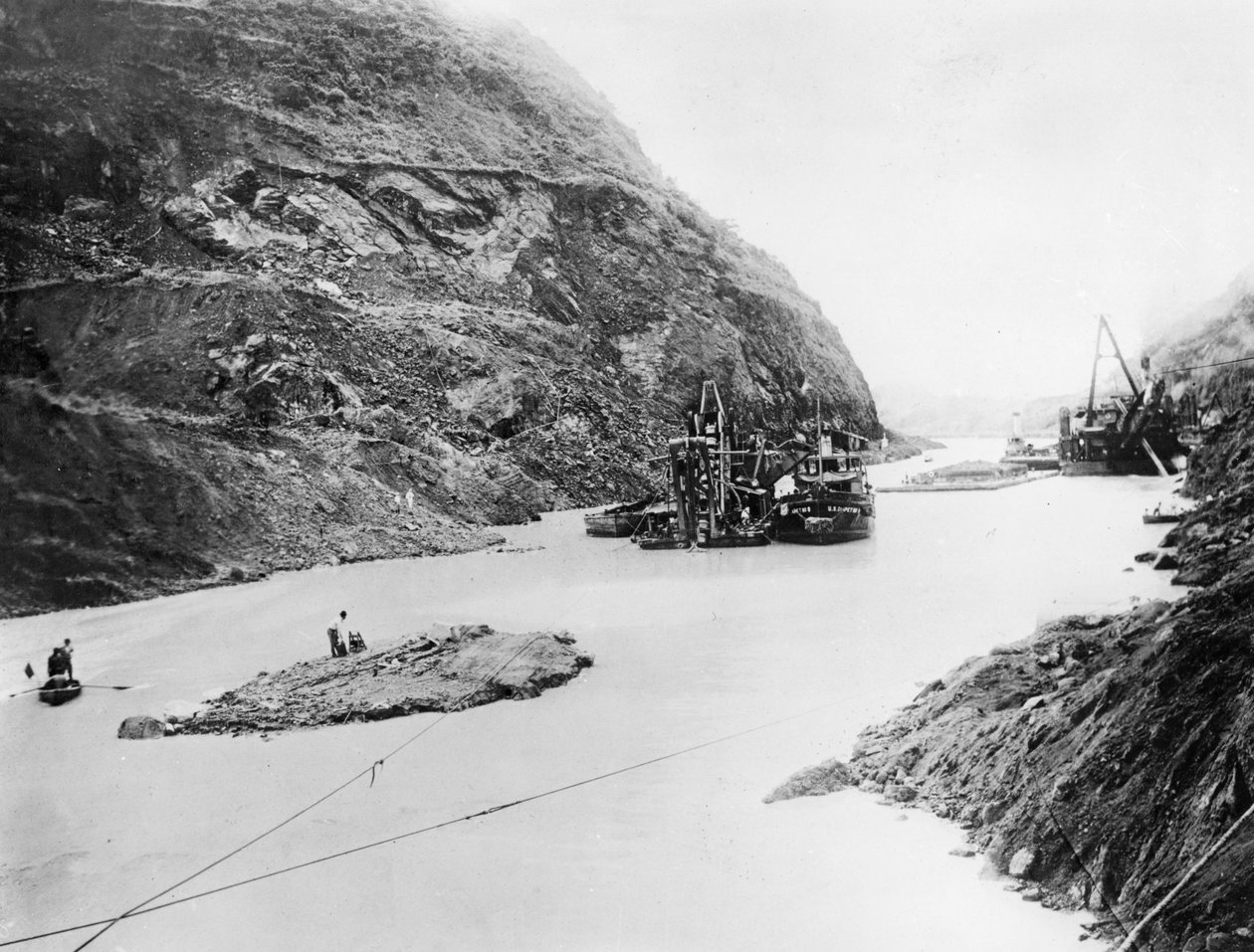 Bygningen av Panamakanalen, Panama, sent på 1800- og begynnelsen av 1900-tallet av Unbekannt