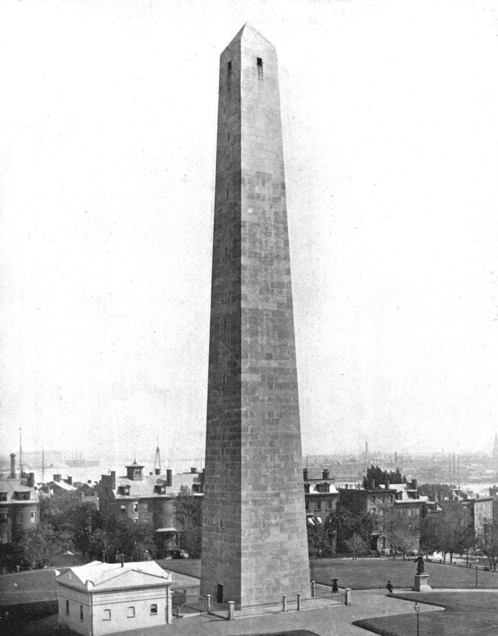 Bunker Hill Monument, Charlestown, Massachusetts, USA, ca 1900. av Unbekannt