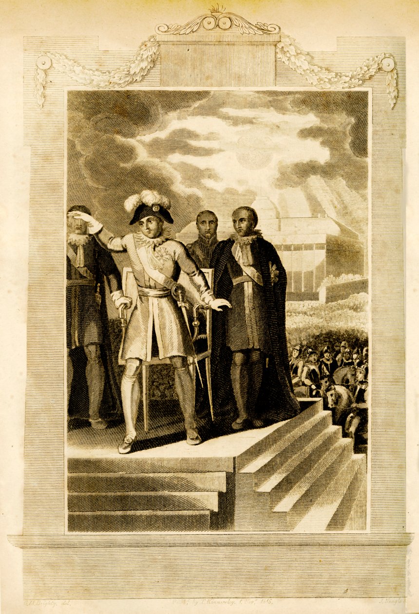 Buonaparte på Field of May, 1816. av Unbekannt