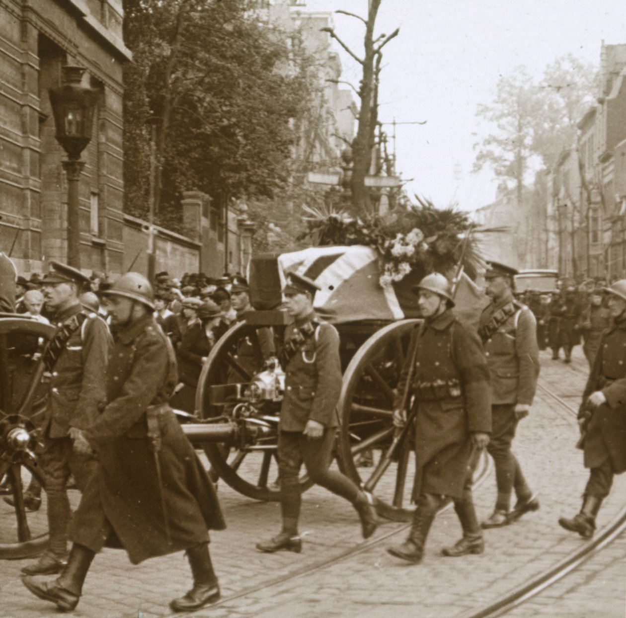 Begravelse av Edith Cavell, Brussel, Belgia, 1915 av Unbekannt