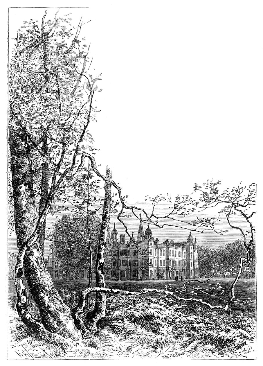 Burleigh House Gardens, Stamford, Lincolnshire, 1900 av Unbekannt