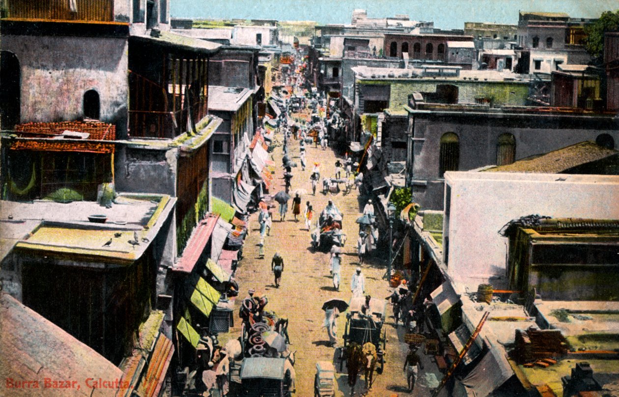 Burra Bazar, Calcutta, India, tidlig på 1900-tallet av Unbekannt