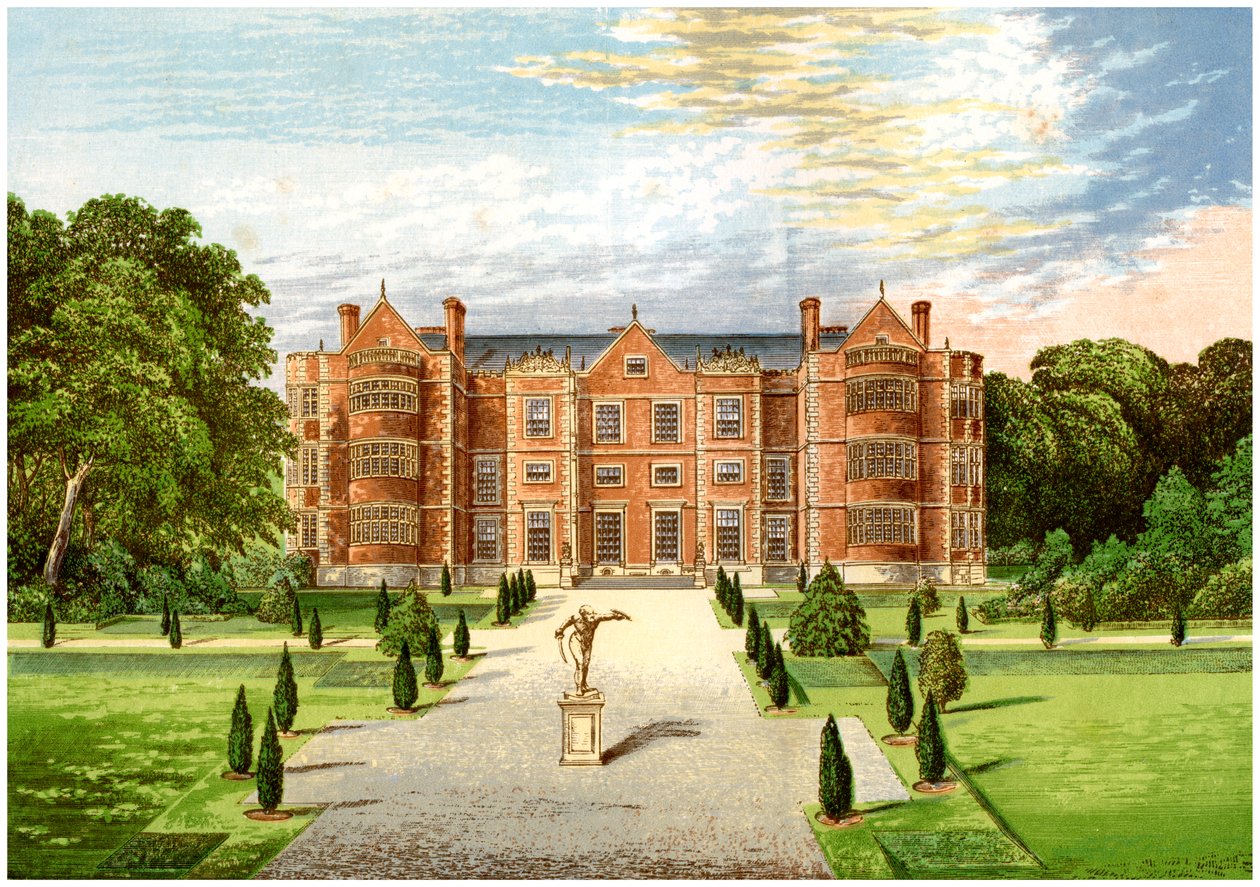 Burton Agnes Hall, Worcestershire, hjemmet til Baronet Boynton, c1880 av Unbekannt