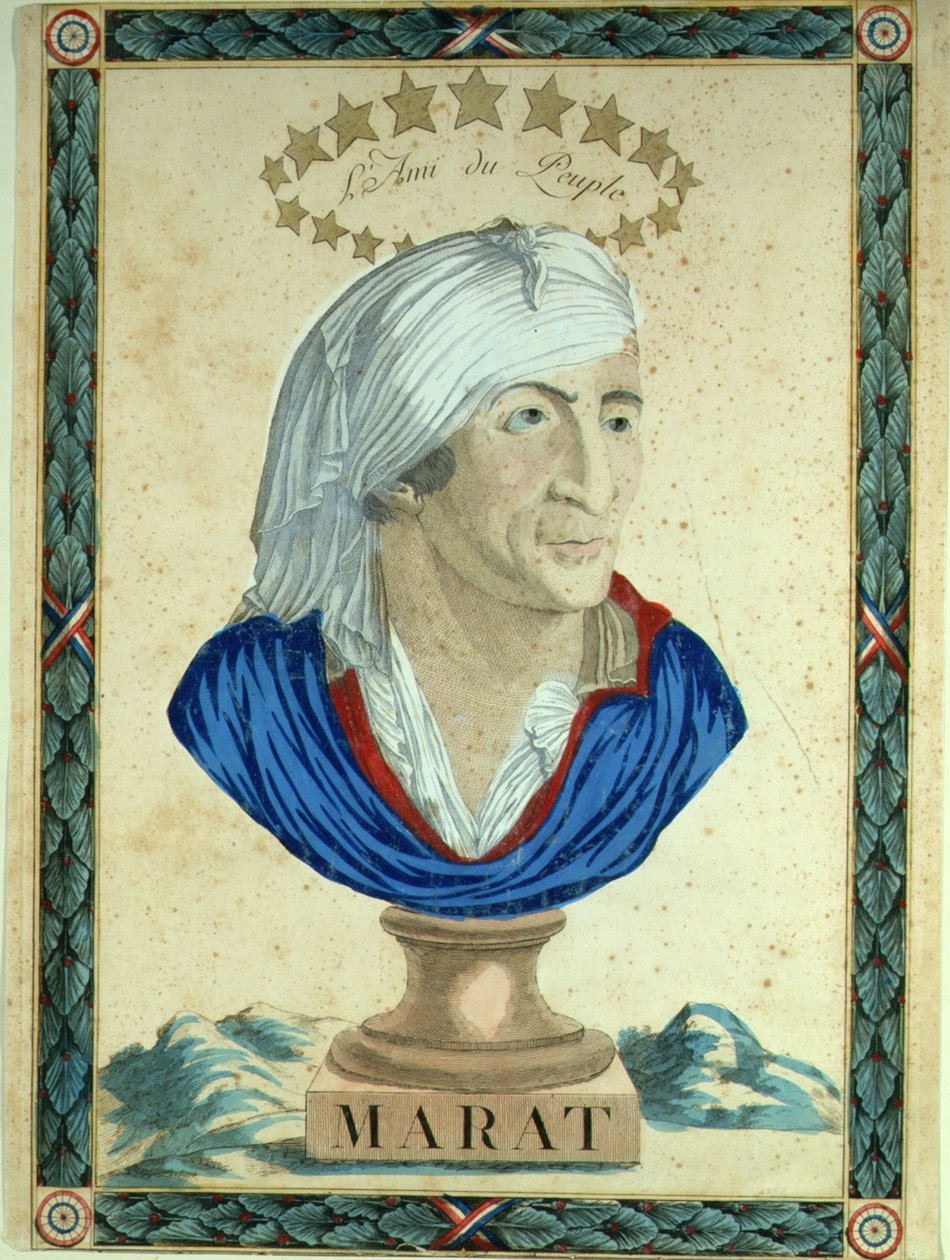 Byste av Marat, 1793-1794. av Unbekannt