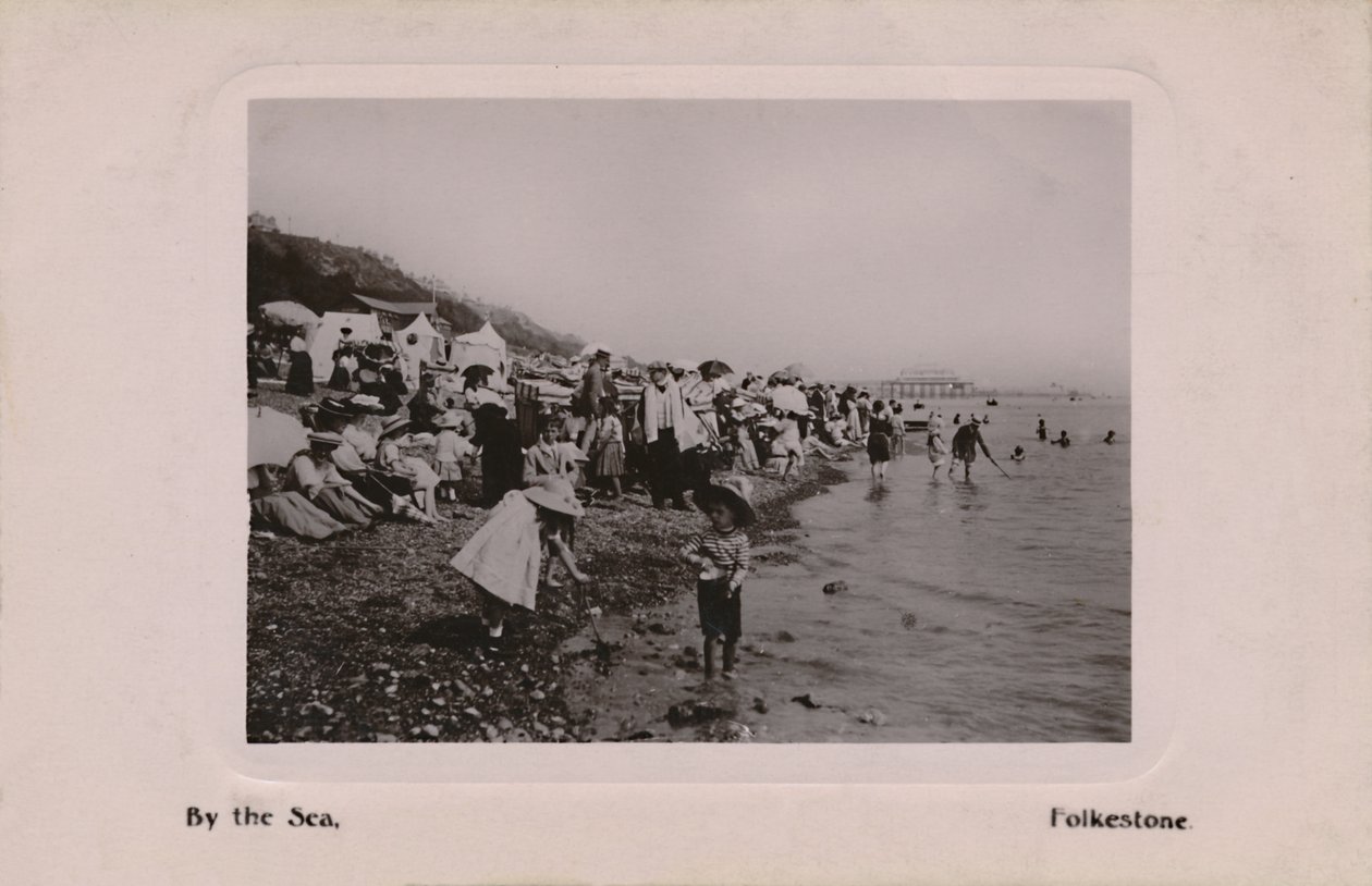 Ved havet, Folkestone, slutten av 1800-begynnelsen av 1900-tallet av Unbekannt