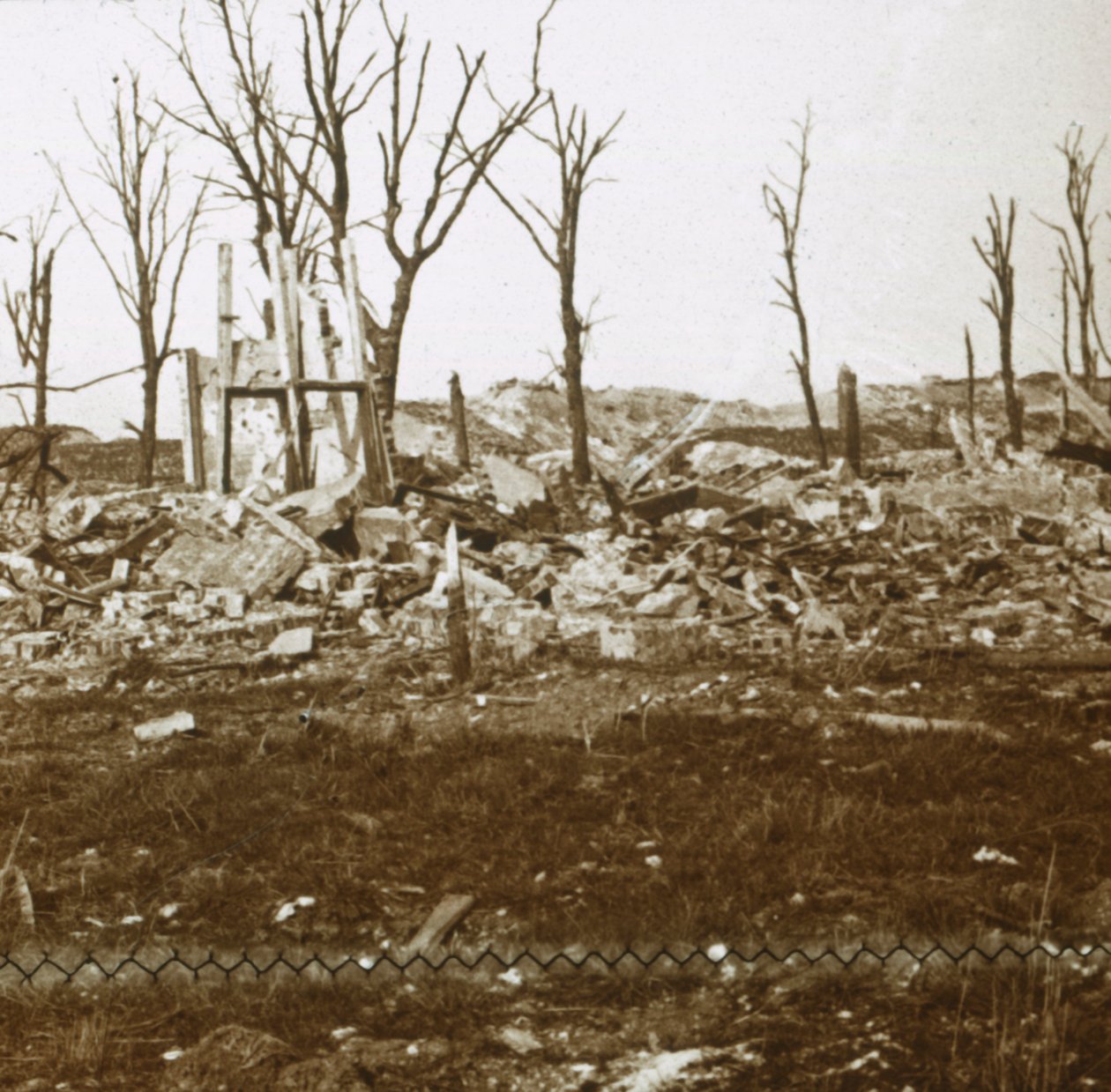 Ved Tavannes Fort, Verdun, Nord-Frankrike, c1914-c1918 av Unbekannt