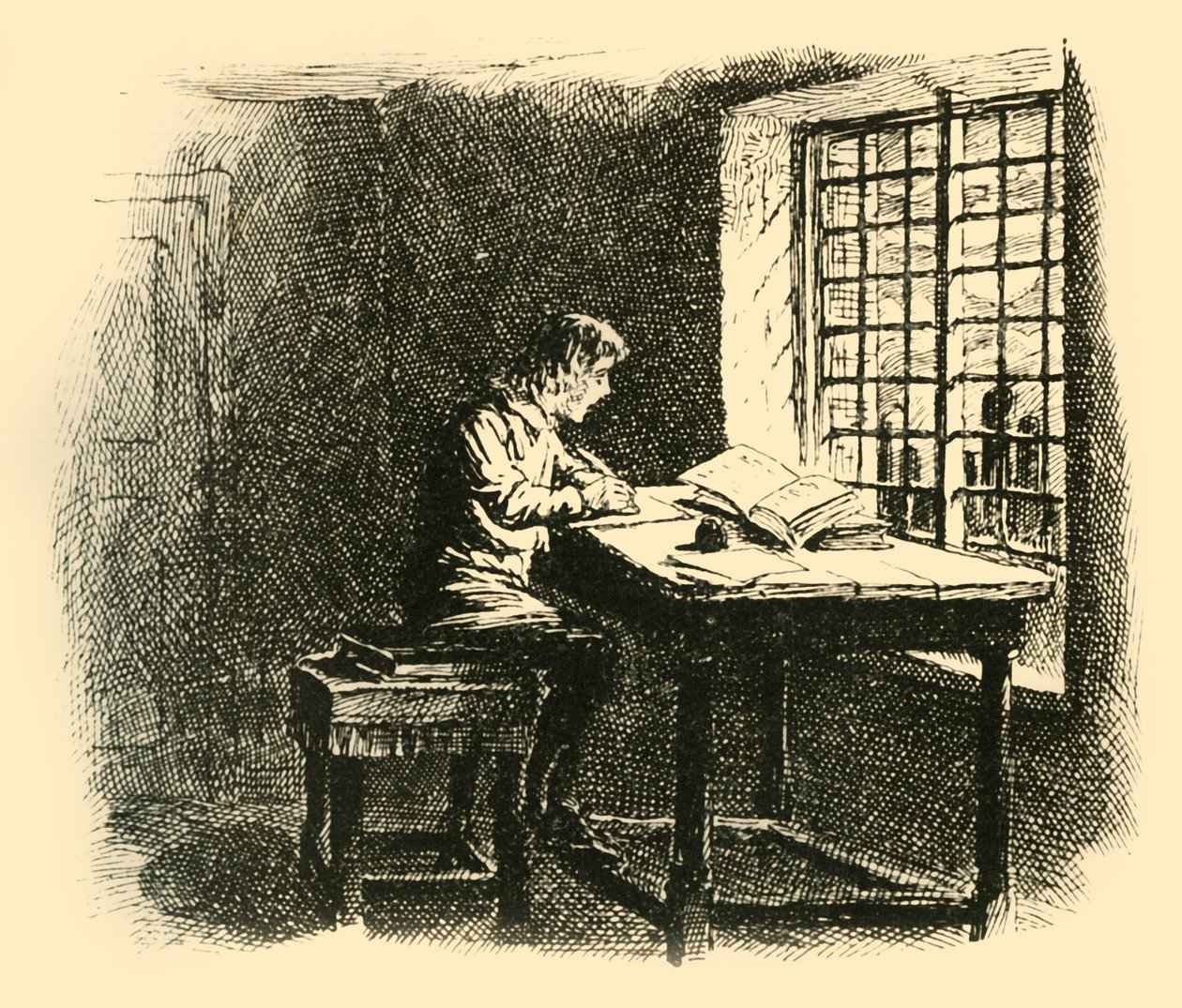 Ved månens lys begynte han sin oppgave, 1907. av Unbekannt