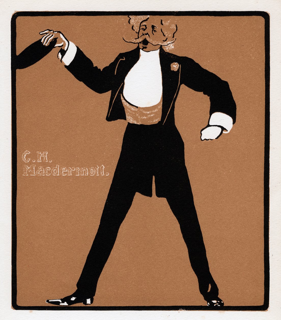 CH MacDermott 1845-1901, musikkhallstjerne, sent på 1800-tallet av Unbekannt