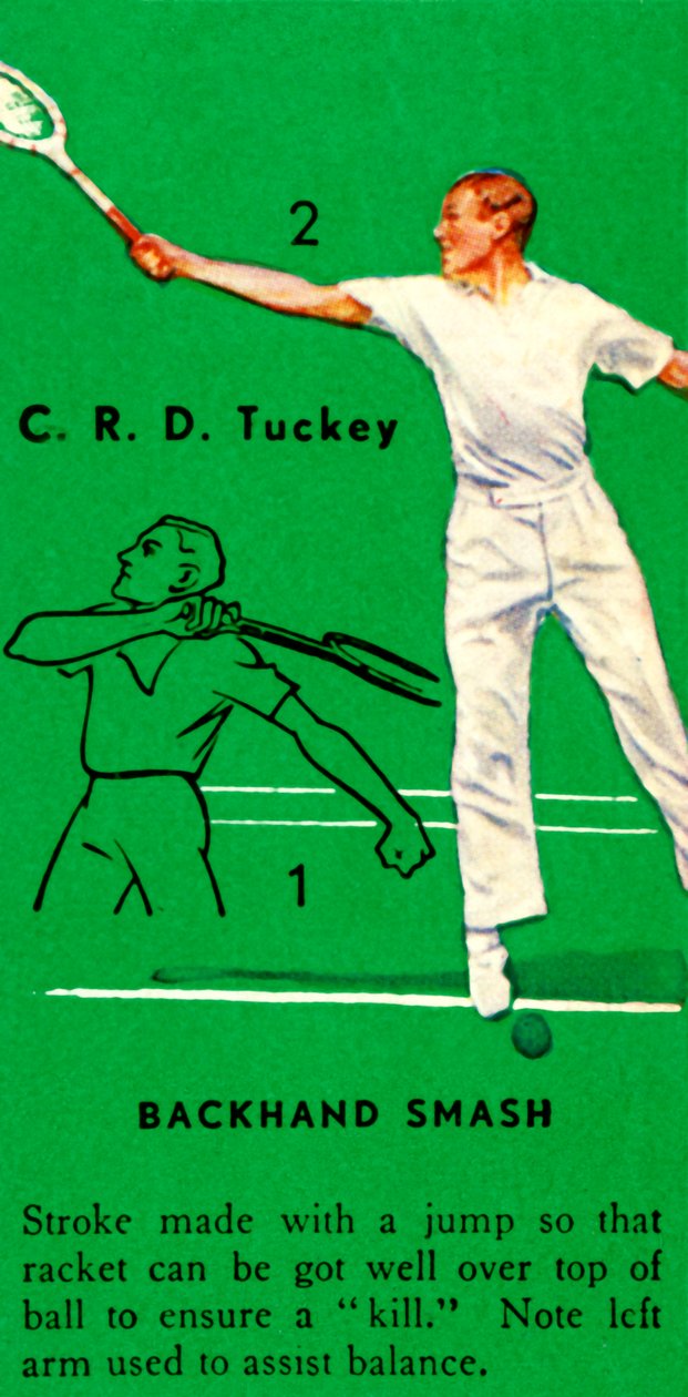 C. R. D. Tuckey - Backhand Smash, c1935. av Unbekannt