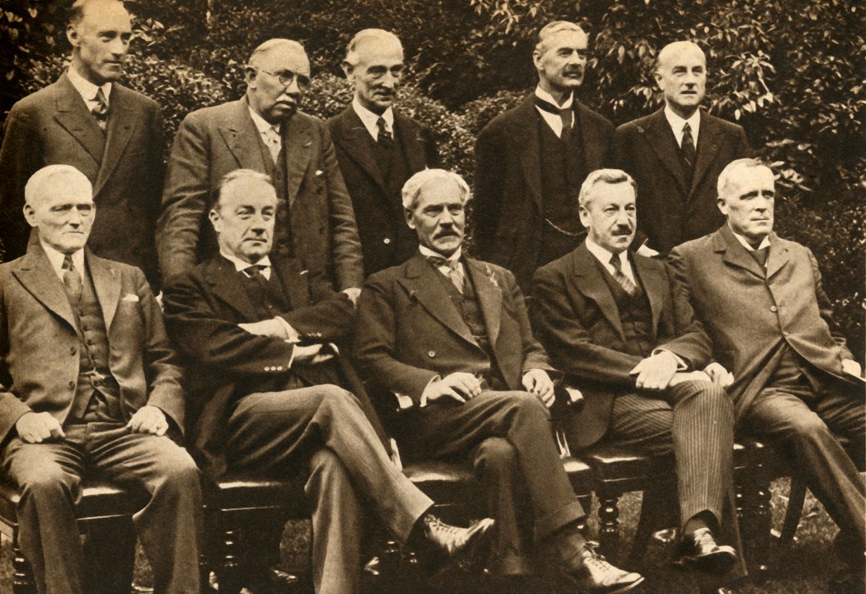Den nasjonale regjeringens kabinett, 1931, 1933. av Unbekannt