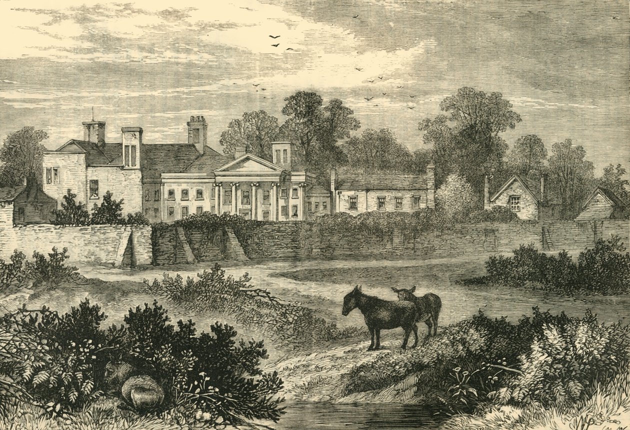 Caen Wood, Lord Mansfields House, i 1785, c1876. av Unbekannt