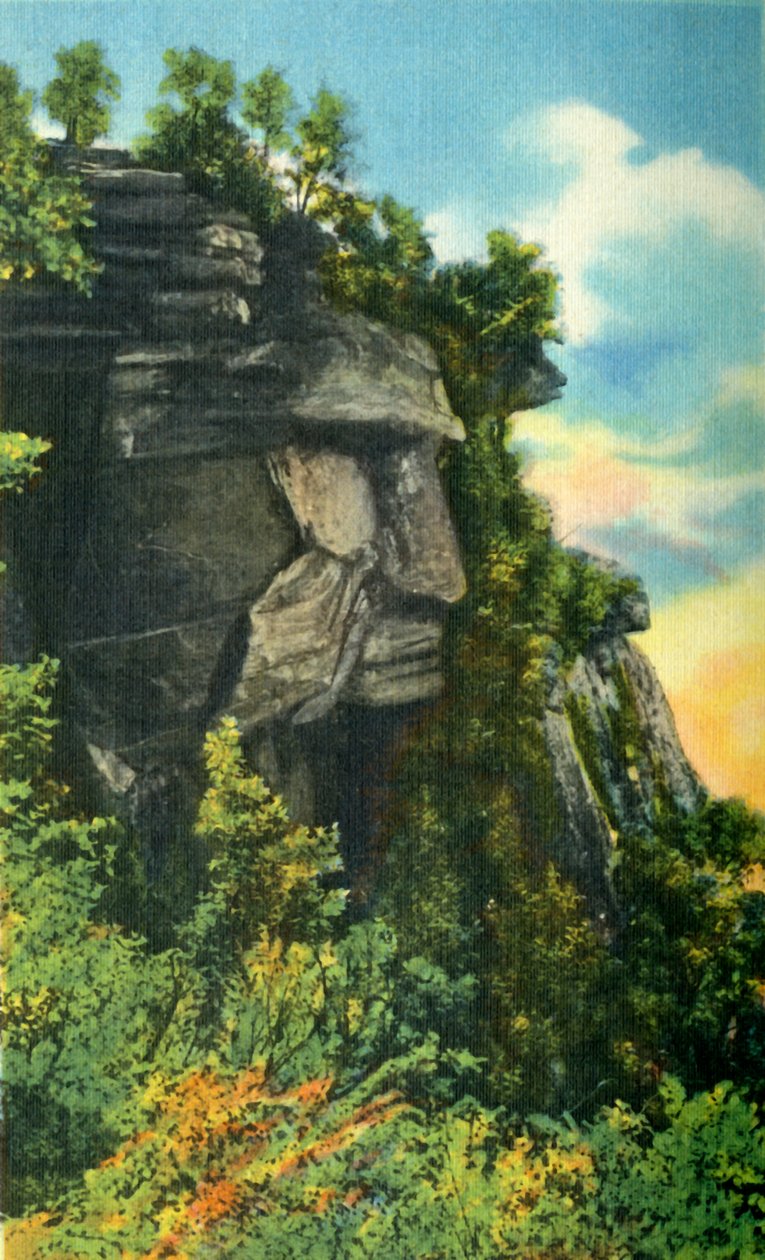 Caesars Head, høyde 3227 fot, høyeste punkt i South Carolina, 1942. av Unbekannt