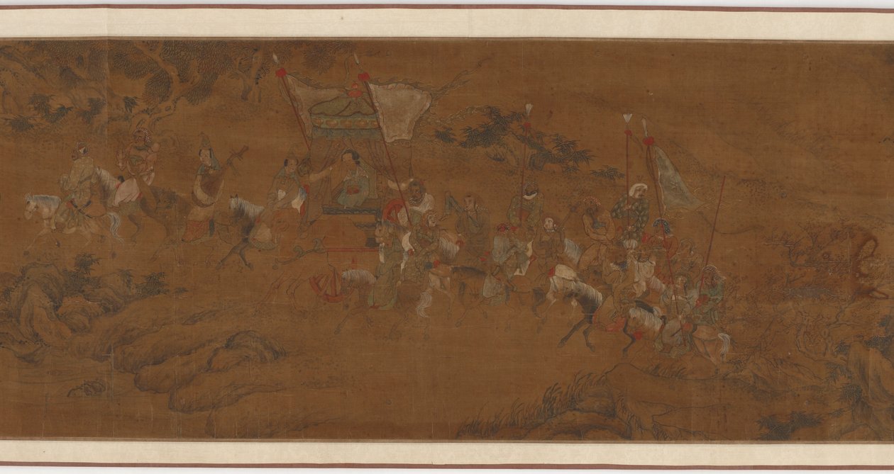 Cai Wenji vender tilbake til Kina, 1500-1700-tallet. av Unbekannt