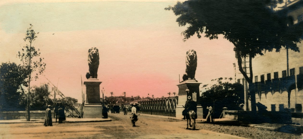 Kairo: Kasr - El - Nile-broen, c1918-c1939. av Unbekannt