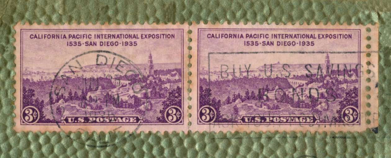 California Pacific International Exposition - amerikansk frimerke, c1935 av Unbekannt
