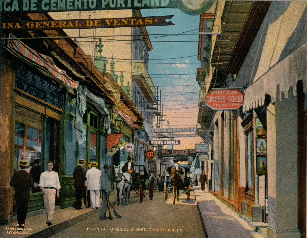 OReilly Street, Havana, Cuba, c1920. av Unbekannt