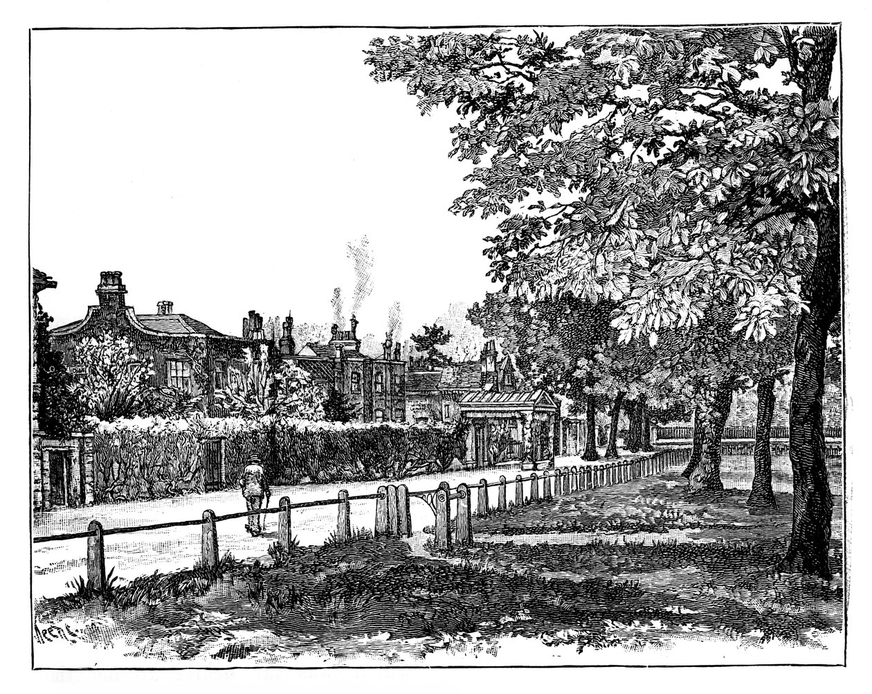 Cambridge Cottage, Kew, London, 1800-tallet av Unbekannt