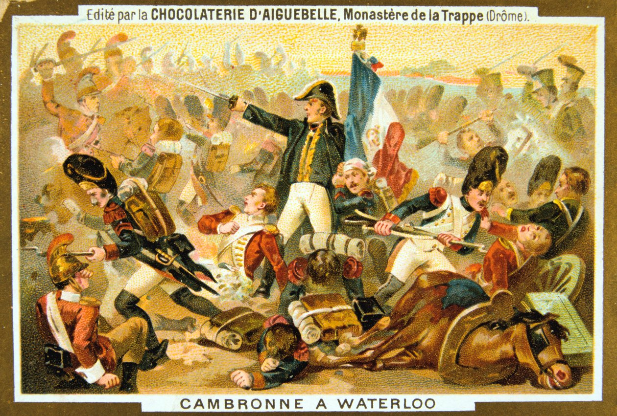 Cambronne i slaget ved Waterloo, 18. juni 1815, 1800-tallet av Unbekannt
