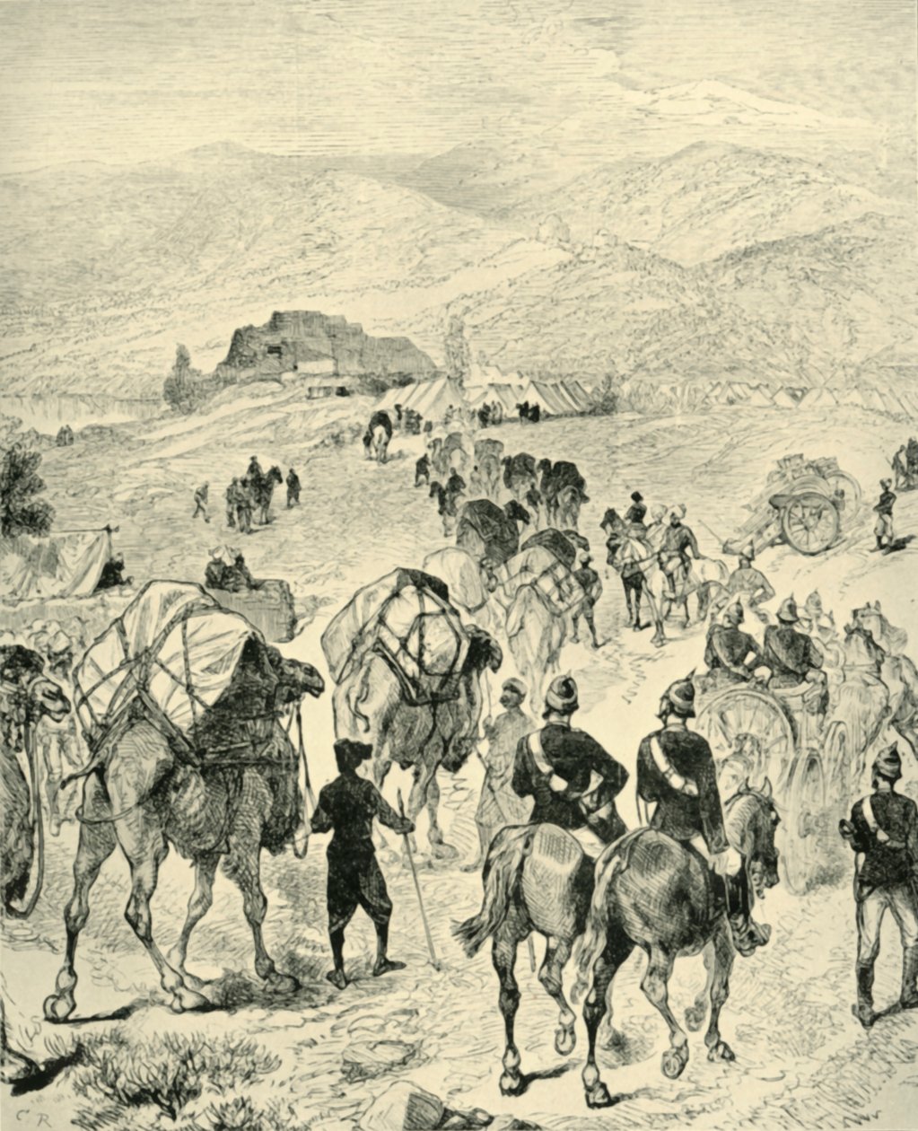 General Roberts leir ved Thal ved Kuram-elven, 1901. av Unbekannt