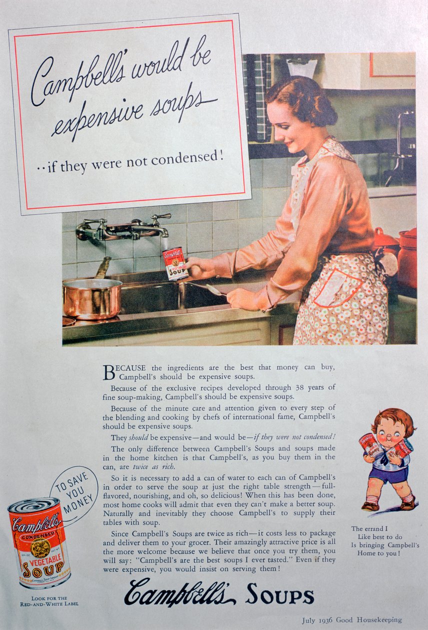 Campbells Supper-annonse, 1936 av Unbekannt
