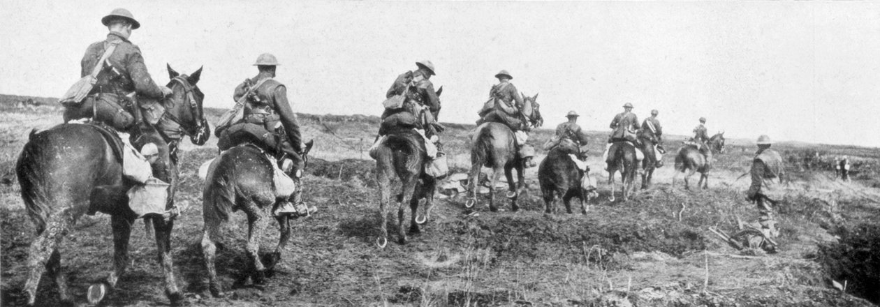 Kanadisk kavaleri, Vimy, Frankrike, første verdenskrig, april 1917 av Unbekannt