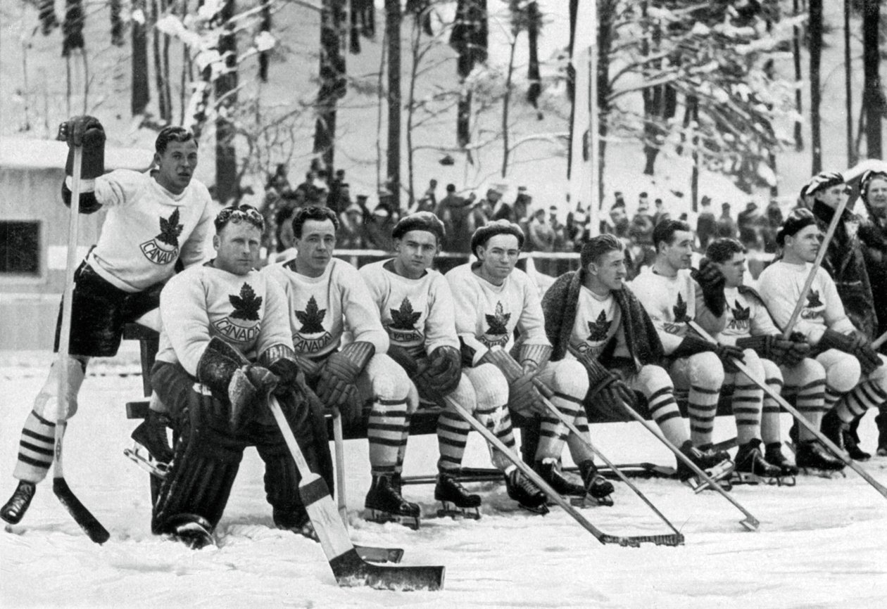 Kanadisk ishockeylag, olympiske vinterleker, Garmisch-Partenkirchen, Tyskland, 1936 av Unbekannt