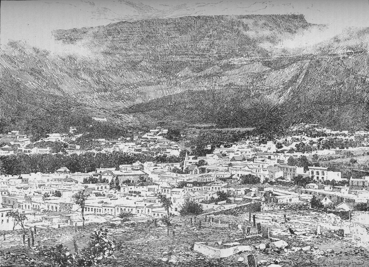 Cape Town og Table Mountain, Sør-Afrika, ca 1900 1906 av Unbekannt
