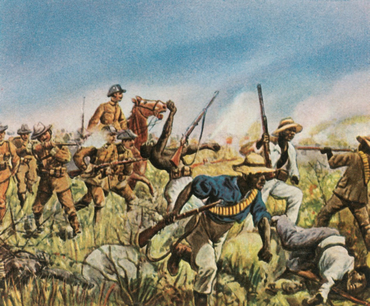Kaptein Franke kjempet mot Hereroene, 1904, 1936. av Unbekannt