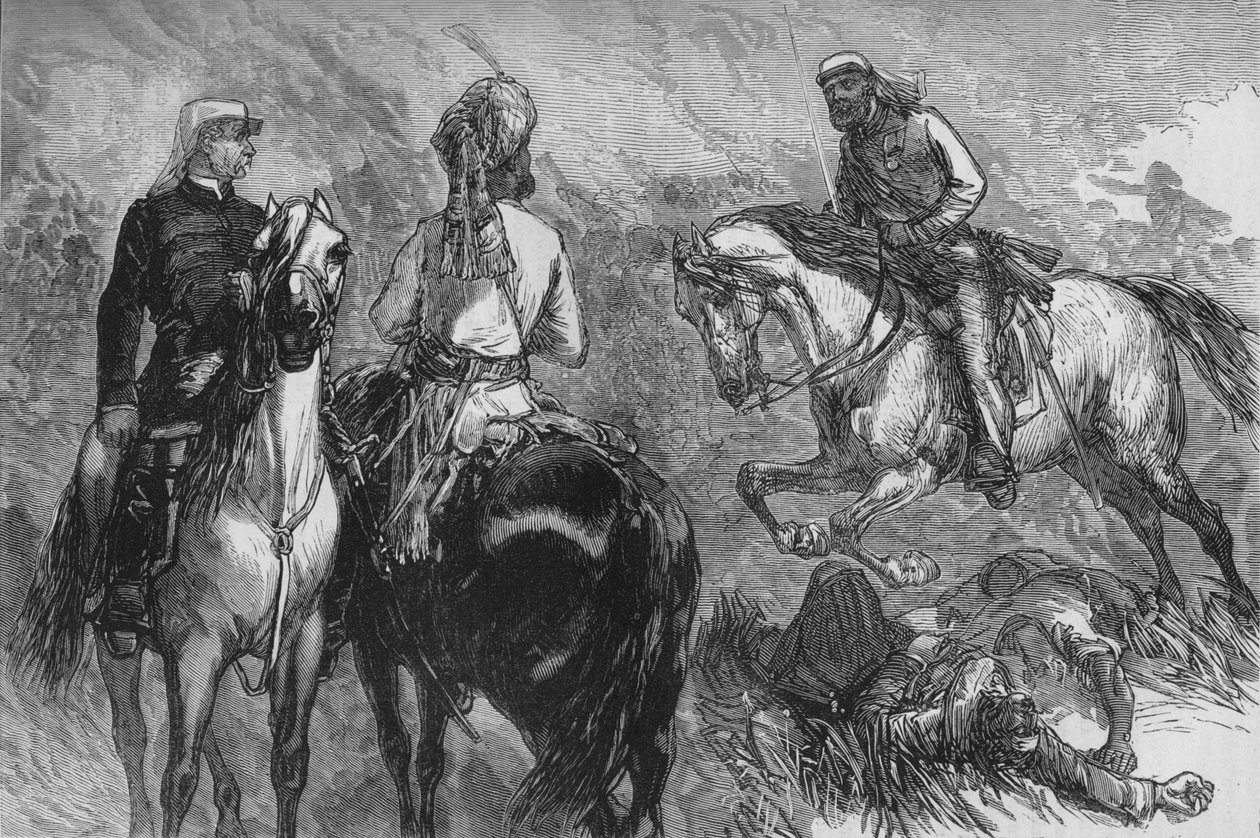 Kaptein Hope Johnstone bringer nyheter om fangsten, c1880 av Unbekannt