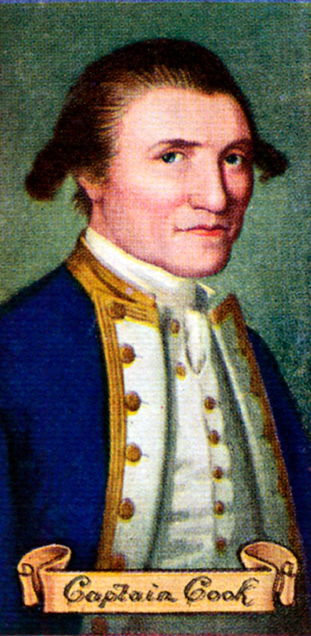 Kaptein James Cook, hentet fra en serie sigarettkort, 1935 av Unbekannt