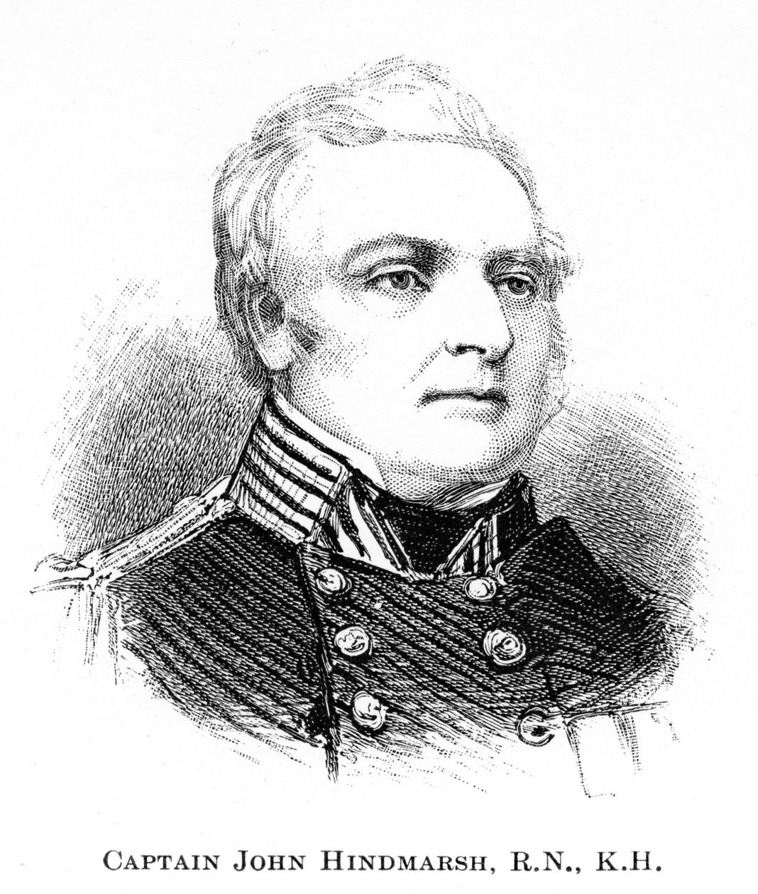 Kaptein John Hindmarsh, RN, KH, 1886 av Unbekannt