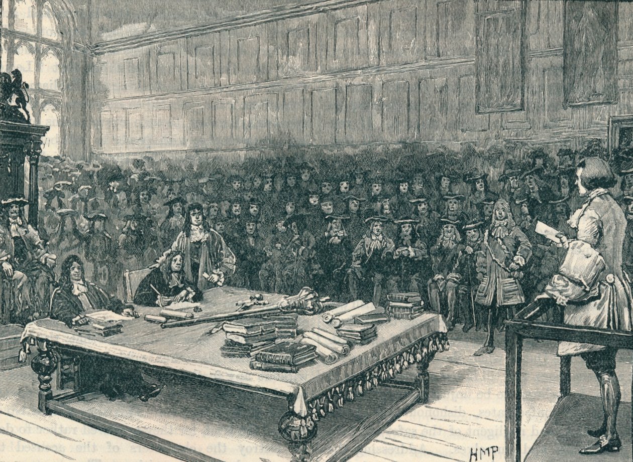 Kaptein Kidd foran baren i Underhuset, 1700 1905 av Unbekannt